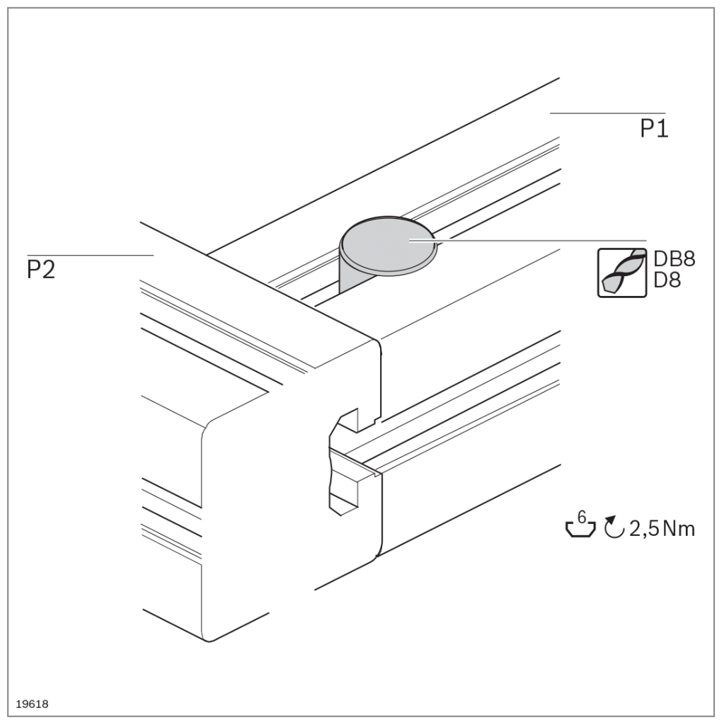 Быстрозажимной соединитель для паза 6 мм, 0°, 90°