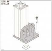 Опорная плита 120x120, 150x150